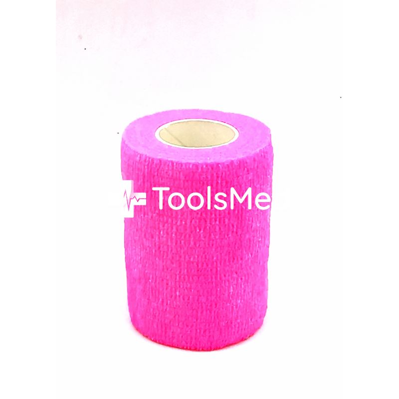 Bandaż kohezyjny 5cm x 450cm różowy neonowy