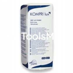 Kompres gazowy niejał. 17N 8W 5cmx5cm 100szt