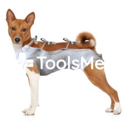 Koszulka pooperacyjna dla psa r.5(XL) szara, 51cm
